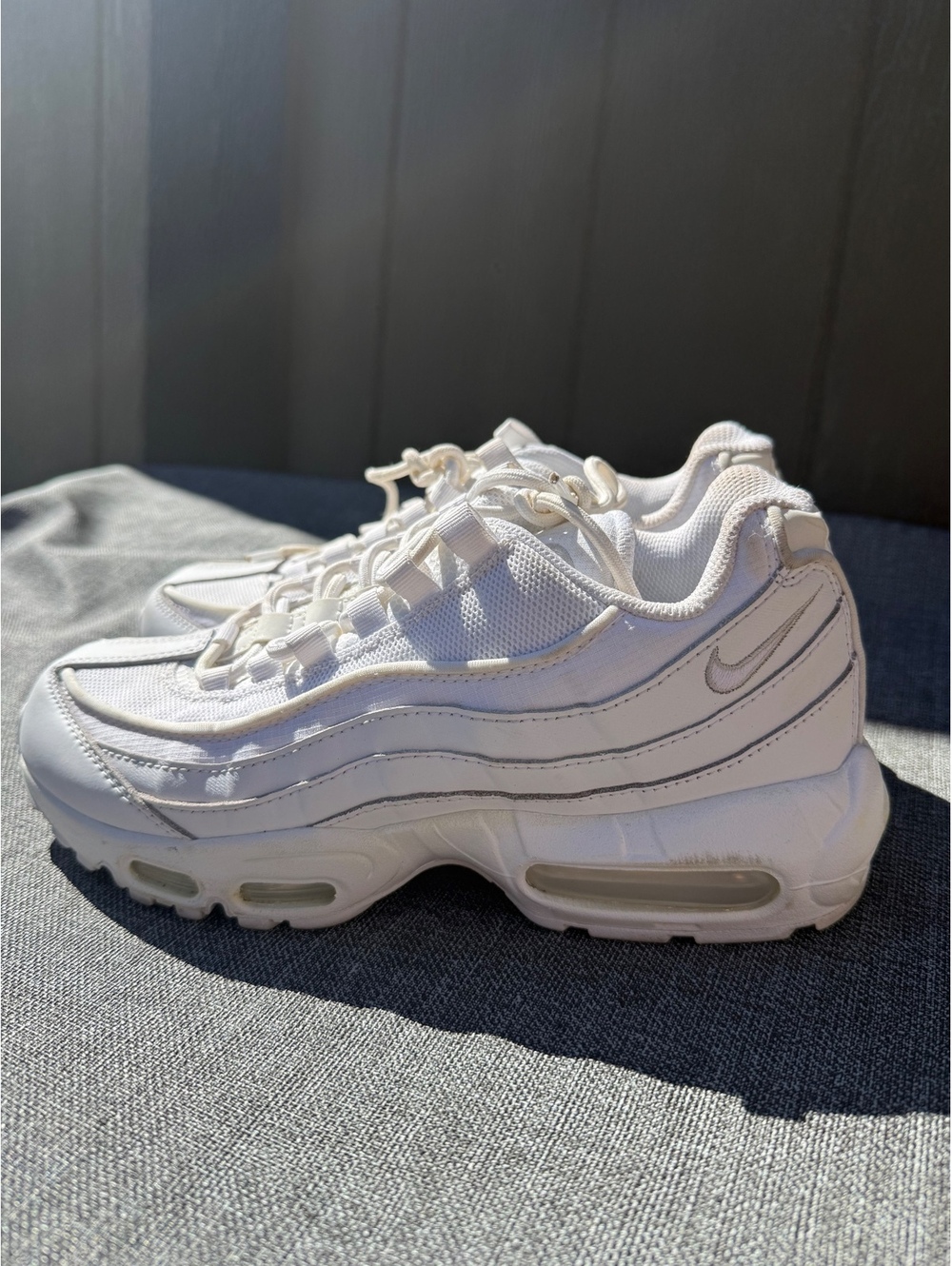 Nike Air Max 95 White Sneakers Men's Size 8